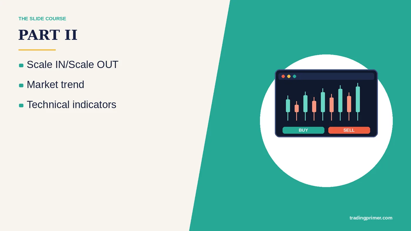 Scale IN/Scale OUT Market trend Technical indicators · PART II