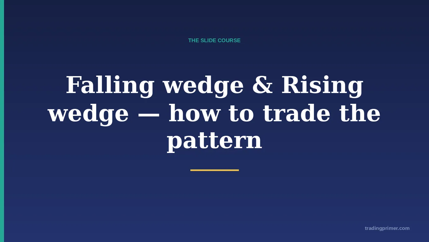 How to trade the pattern