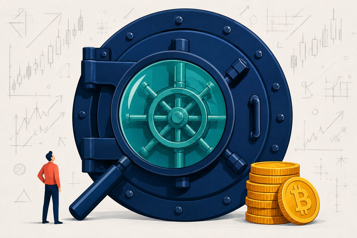 Illustration of a trader carefully comparing two crypto exchanges for trustworthiness, safety and withdrawal reliability